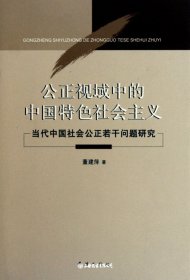 公正视域中的中国特色社会主义——当代中国社会公正若干问题研究