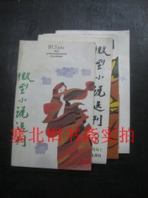 微型小说选刊1991年1、3、4、6期 4本合售 无翻阅 有钉锈