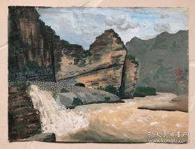 著名画家 涂克 手绘水粉画