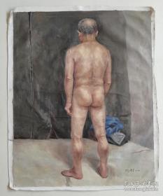 陈丹青 手绘布面油画  2005