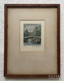 民国以前外国小版画【Wien-Schonbrunn 】维也纳美泉宫  作者名字请自详（T. Gilbert？）后面有标签