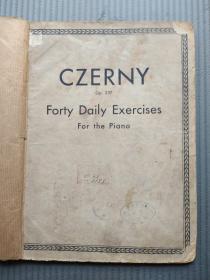 老乐谱：czerny op.337 Forty daily exercises for the piano  车尔尼-钢琴每日练习40首