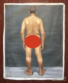 殷雄 （中国福建籍艺术家）手绘布面油画，画芯尺寸：75x60cm