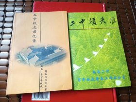 《二中领头雁》、《二中校友回忆录》2册合售，南昌二中百年校庆（1901-2001）时所编，前一种是南昌二中历任校领导介绍及领导论著，