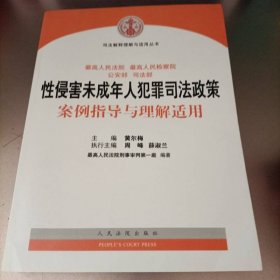 司法解释理解与适用丛书：性侵害未成年人犯罪司法政策案例指导与理解适用