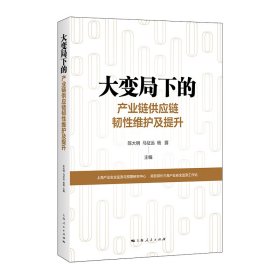 正版✔大变局下的产业链供应链韧性维护及提升 陈大明 马征远 杨露 主编✍中国汽车、半导体、生物医药等新如何充分融入全球供应链正版全新书籍现货如需其他图书敬请联系客服:)