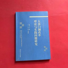 大部门制改革理论与实践问题研究