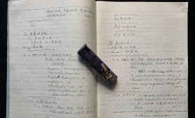 大地的女儿 郝诒纯 院士 《地区层划》 手稿笔记本