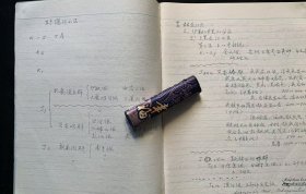 大地的女儿 郝诒纯 院士 《地区层划》 手稿笔记本