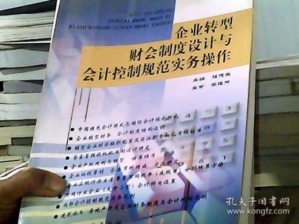 企业转型财会制度设计与会计控制规范实务操作