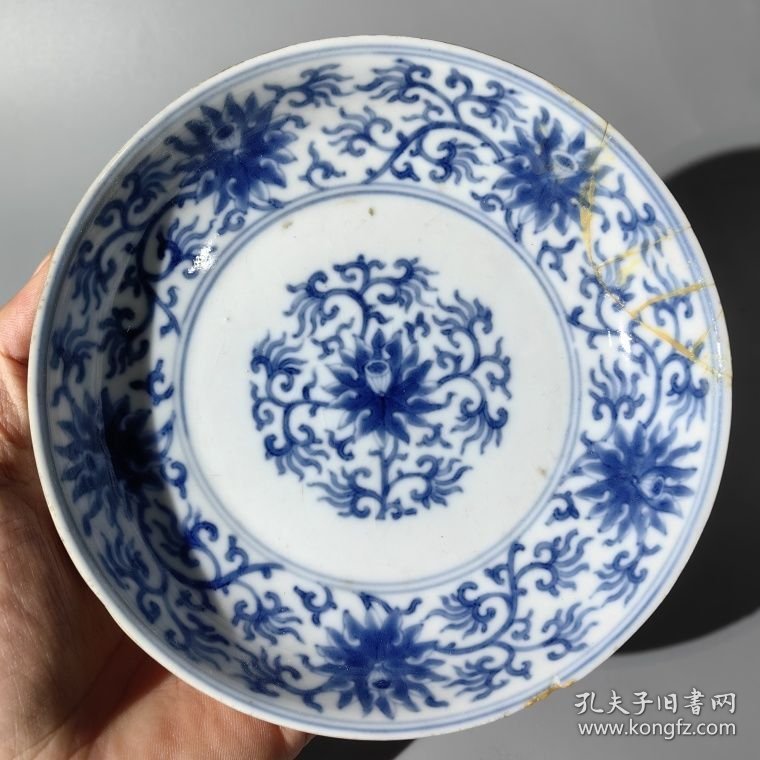 点击查看原图 雍正青花宝相花盘 茶器茶具杯子壶承盖置汤吞茶盘茶托茶盏盖碗