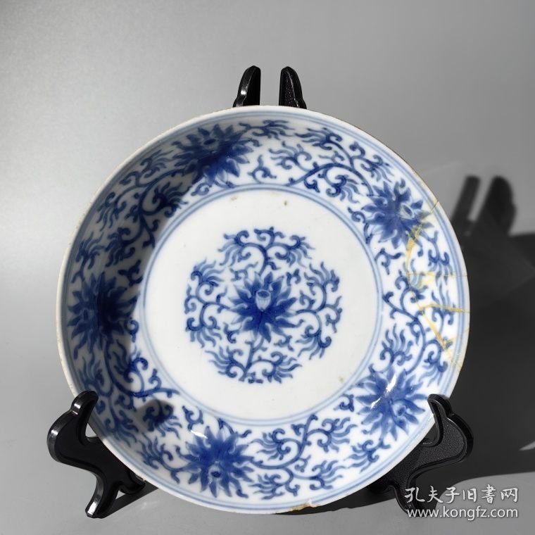点击查看原图 雍正青花宝相花盘 茶器茶具杯子壶承盖置汤吞茶盘茶托茶盏盖碗