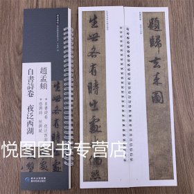 赵孟頫自书诗卷夜泛西湖经典碑帖近距离临摹练字卡