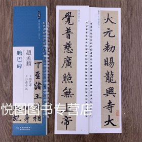 赵孟頫胆巴碑 经典碑帖近距离临摹练字卡