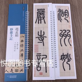 赵孟頫妙严寺记 经典碑帖近距离临摹练字卡