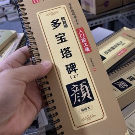 华夏万卷字帖 颜真卿多宝塔碑（上）楷书字帖成人初学者近距离临摹字卡入门放大版临摹书法毛笔字帖软笔硬笔通用