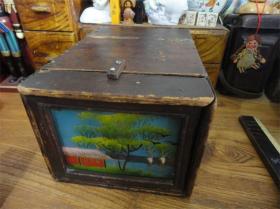上世纪50-60年代纯手工木制木盒民俗怀旧老物品。第拾捌组