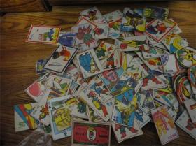 上世纪80-90年代变形金刚葫芦娃卡通卡牌游戏机牌一组共计150多枚合售。
