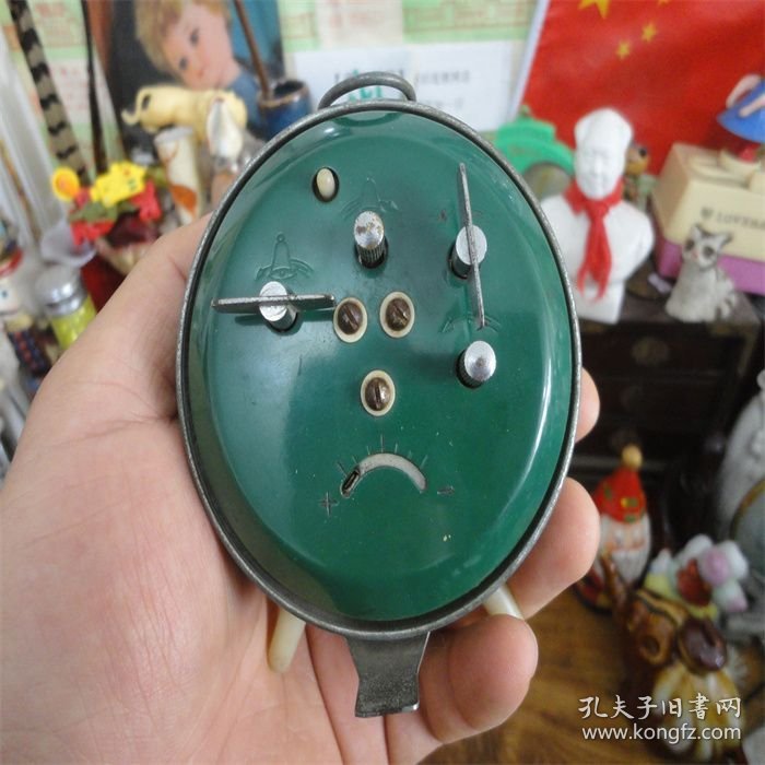 上世纪70-80年代老式舵牌纯铜芯台式闹钟配件时走时停。