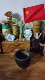 清代老釉黑釉捣药罐厚釉好品老包浆完整民俗怀旧老物品。
