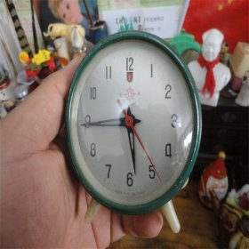 上世纪70-80年代老式舵牌纯铜芯台式闹钟配件时走时停。