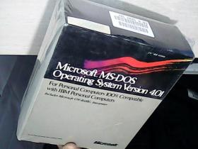 Microsoft MS-DOS Operating System Version 4.01（全新未拆封  内三册加附件六张）2