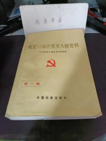 张家口地区党史人物资料1（创刊号）：   王仲 肖三 冀明信 杨洪涛 张苏 方星五  赵振中 阮慕韩 张耀湘 张获 杨耕田  杨普泽  李大愚 邓典龙 张吉明  侯不承 佟旭野 梁敏章 史明奎   马宝玉  余化龙 郭树柏  王峰 郑越 张堂印 焦景 晋拓东  安宏达 高昆山 聂长富 周志洪 张文远 冯剑平  周加烈  樊运  冉登华 连伯英 孟宪铭 康玉辉 刘勋 车夫 刘士杰 贾存嘏 应维鲁