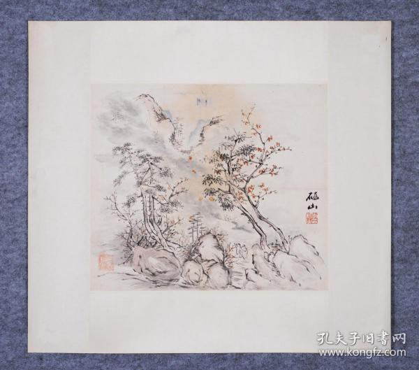 近代岭南著名画家 李研山 山水小品