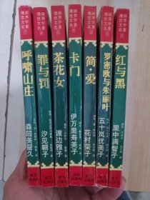 漫画世界文学名著；(红与黑、罗密欧与朱丽叶、简·爱、卡门、茶花女、罪与罚、呼啸山庄、 ）