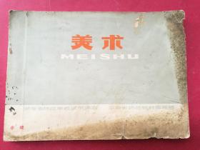 美术（湖南省师范学校试用课本）（1973年湖南人民社1版1印）（黄铁山、周令钊、陈白一、杨之光等名家画作范本）