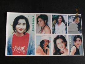 90年代 香港火玫瑰-温碧霞 不干胶贴纸