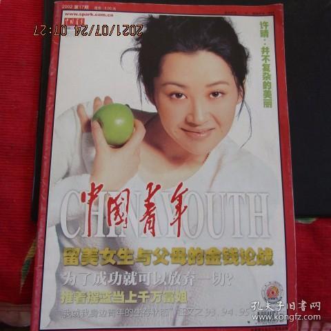 2002年第17期《中国青年》期刊杂志 封面为许晴