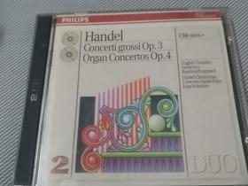 Handel  Concerti grossi Op. 3  Organ Concertos Op.4   2CD