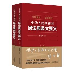 2022 中华人民共和国民法典条文要义（全2册）杨立新 著 中国法制出版社 9787521626117