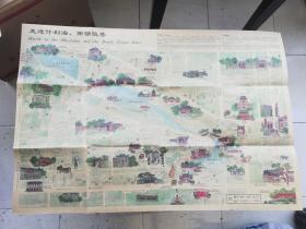 北京手绘旅游地图：走进什刹海、南锣鼓巷