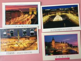 外国明信片12张巴黎等（在不超重的情况下，此件可与其他商品合并运费）