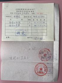 1973年，上海市轻工业局政治学校革命委员会，为配合我校干部轮训学习恩格斯《弗尔巴哈》，借科教片《生命的起源》和科教片《意识的萌芽》，“上海市电业局革命委员会”尹元法，梁某某 不认识