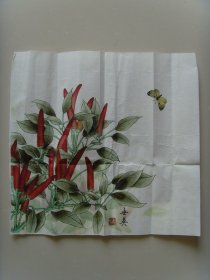 刘世英（笔名村夫）：画：花鸟（带简介）（刘世英：笔名村夫，职业画家。    自幼爱好画画，七十年代在县文化馆参加农民画创作，接触了北京画院著名画家马泉、王文芳、彭培泉三位老师，受其影响，开始研习中国画。其作品“打猪草”，被北京出版社出版过年画；多次参加市级和全国农民画展，作品“菜花香”和“水稻卫士”曾经出国展出。）