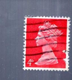 外国盖销邮票 1枚。国籍不详、4P、2.3x2cm。【3】