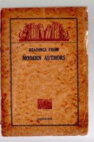 READINGS FROM MODERN AUTHORS【近代作品抄】昭和十五年【1940】出版 、三省堂