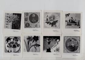 1982年下半年【徐州】全国针棉织品供应交流会-  手帕 花样【黑白照片】81张。7x6.3cm