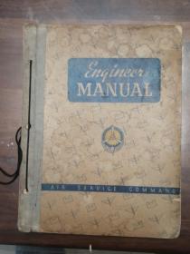 MANUAL【书名见图】飞机   外文版、大16开、约1943年版、散页、硬线装、毛边