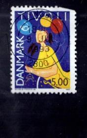 德国  盖销 邮票一枚；3x2.2cm。1993