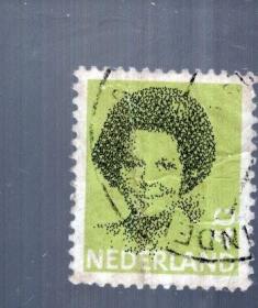荷兰 盖销邮票一枚。2.3x2cm。