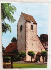瑞士原版明信片：ALTE KIRCHE ROMANSHORN 罗马老教堂