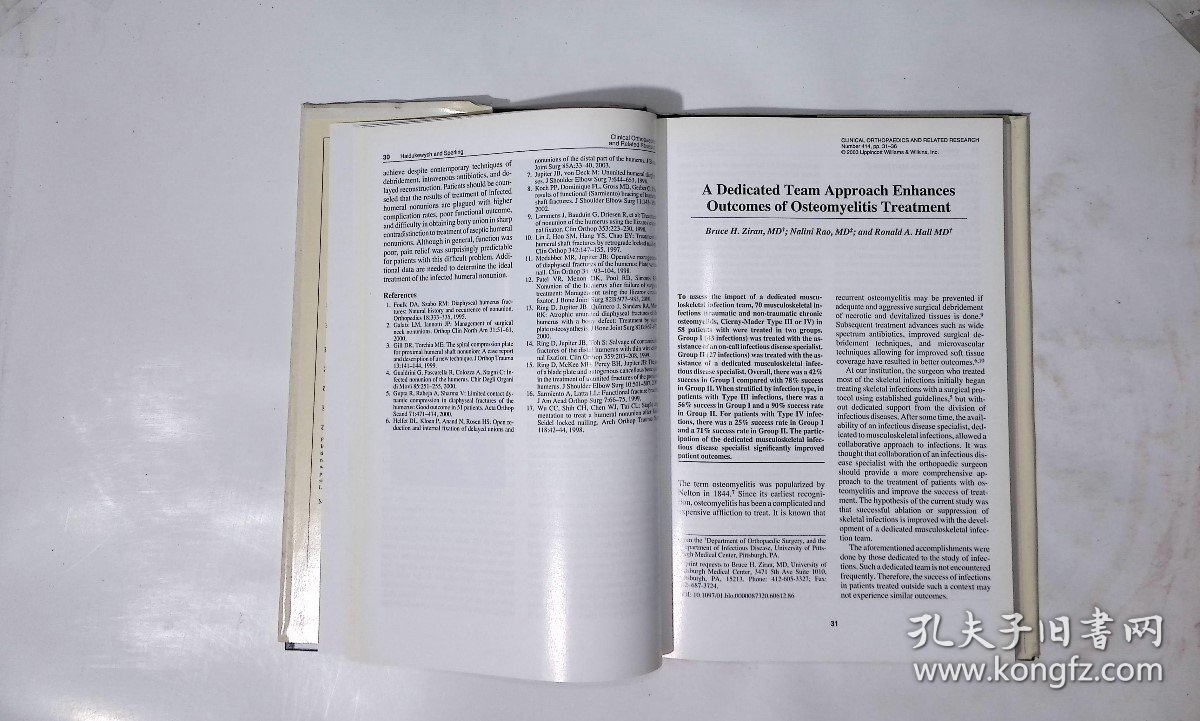 CLINICAL ORTHOPAEDICS AND RELATED RESEARCH(临床骨科学与相关研究)，期数：414，cwg_wwqk_1