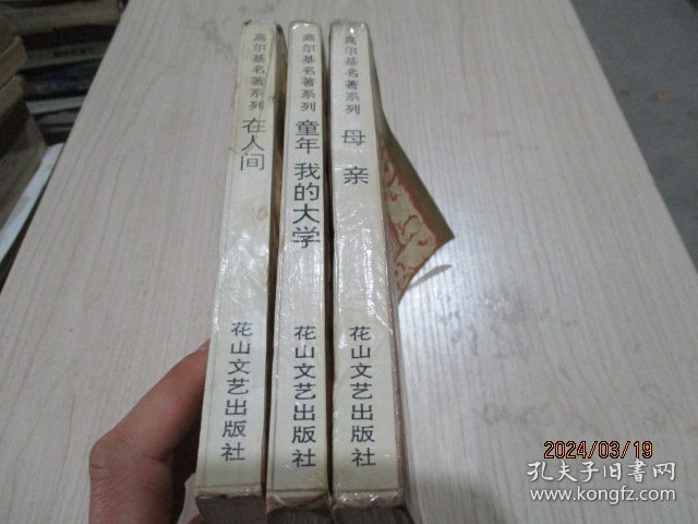 高尔基名著系列：在人间、童年我的大学、母亲   3本合售  品如图  35-8号柜