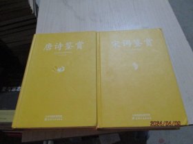 唐诗鉴赏+宋词鉴赏  精装  2本合售   天津人民出版社   34-2号柜