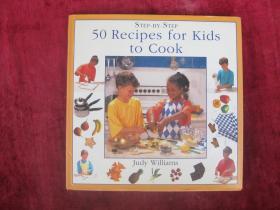 （英文原版）50 Recipes for Kids to Cook（給孩子做飯的 50 個食譜）（12開精裝全彩銅版紙）（包郵）