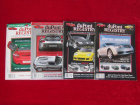 dupont REGISTRY(2004、1、3、4、12）（4本合售）（精品汽车）（包邮）